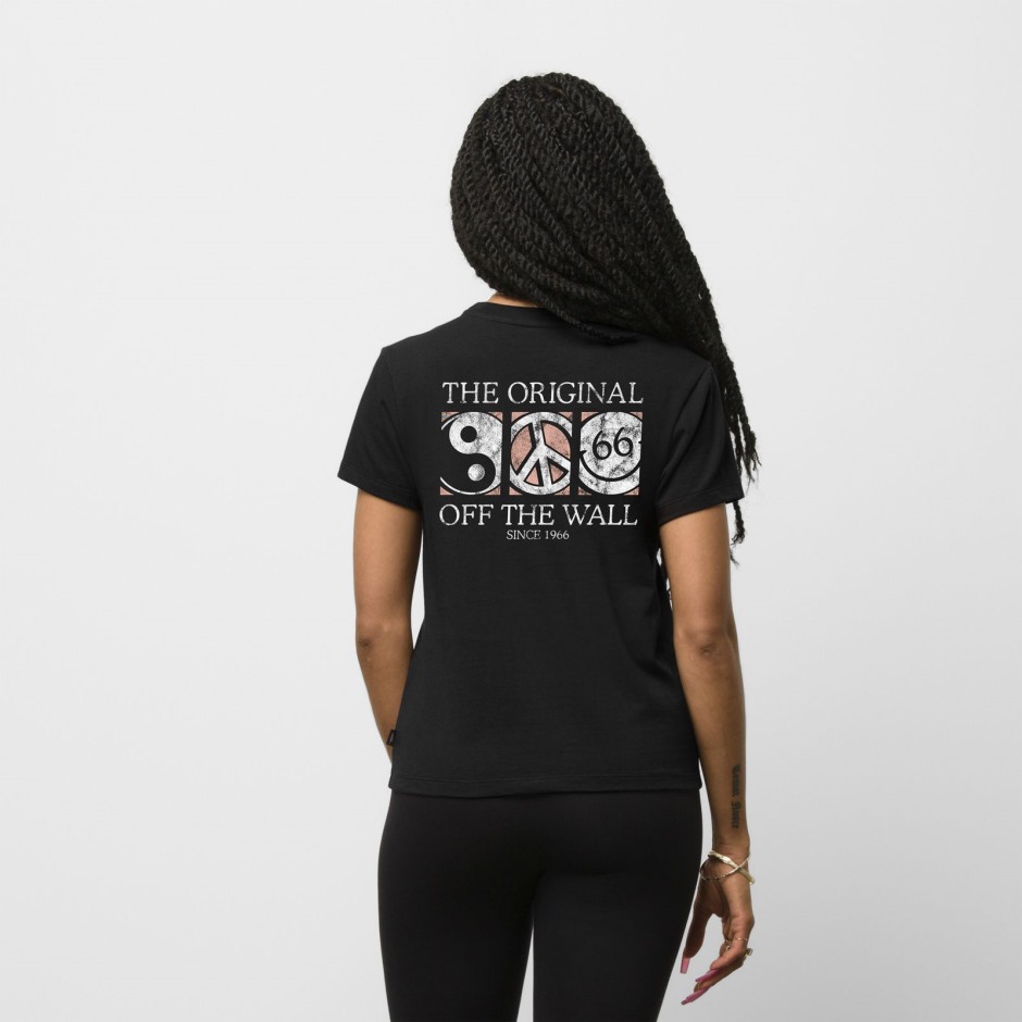 Vans 66 Icons Crew Tee שחור