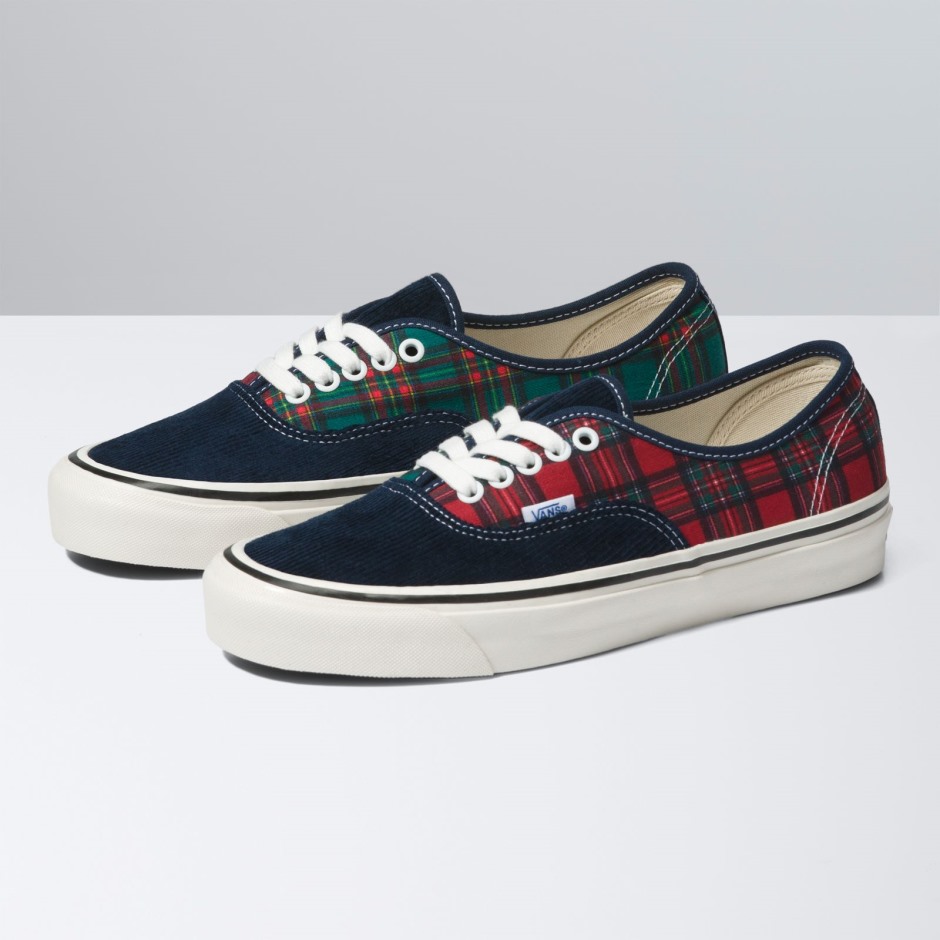 Vans Anaheim Factory אותנטי 44 Dx ורב משובץ בכבלים