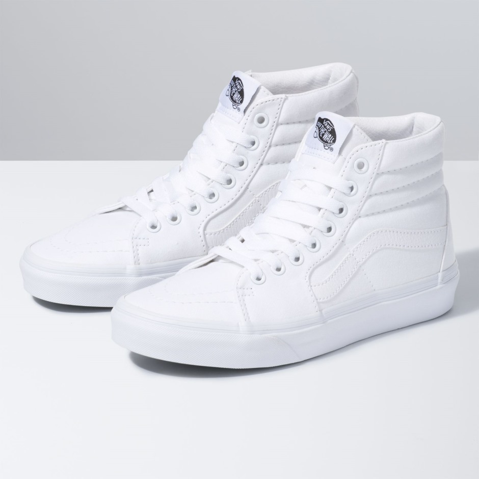 Vans Canvas Sk8-hi לבן אמיתי