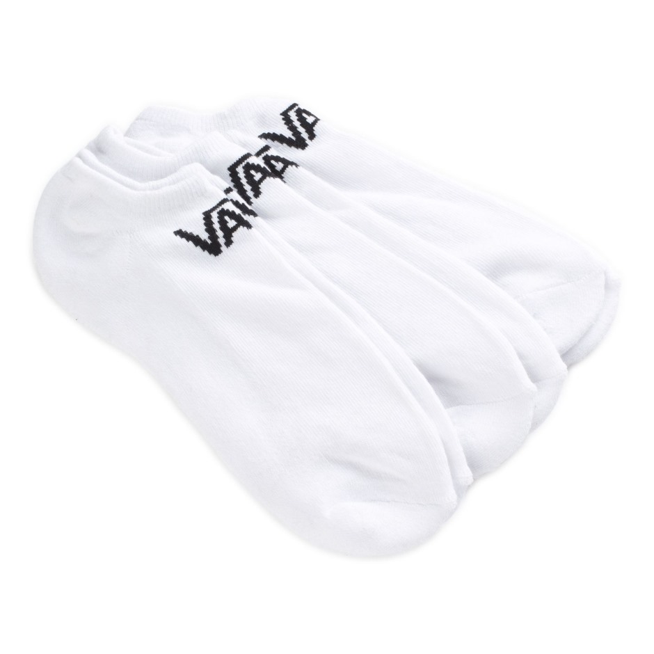 Vans Classic Kick Socks 3 חבילה בגודל 9.5-13 לבן