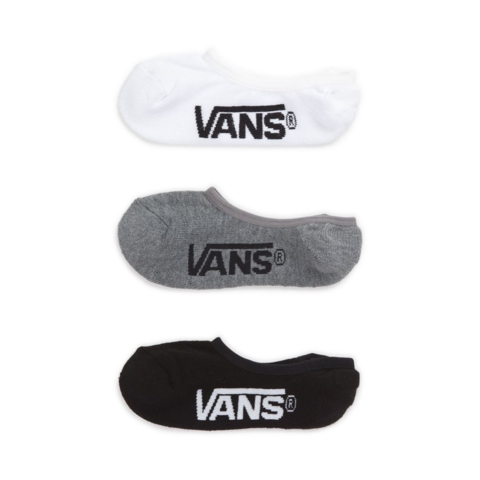 Vans Classic Super No Show Sok 3 Pack 6.5-9 Black מבחר