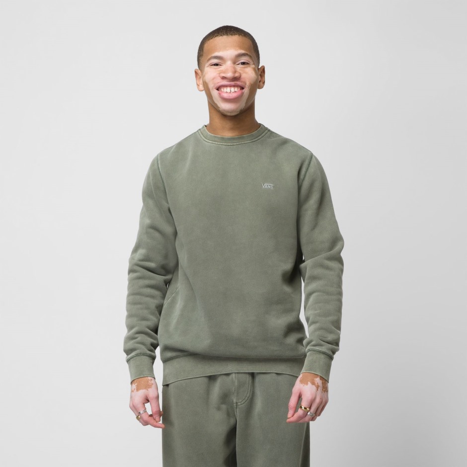 Vans Comfycush Wash Pullover Crew Duck Green