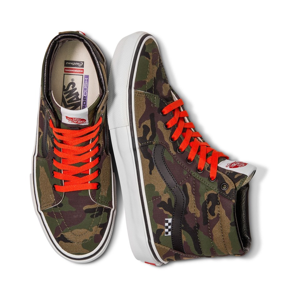 טנדר מכס Camo Skate Sk8-hi