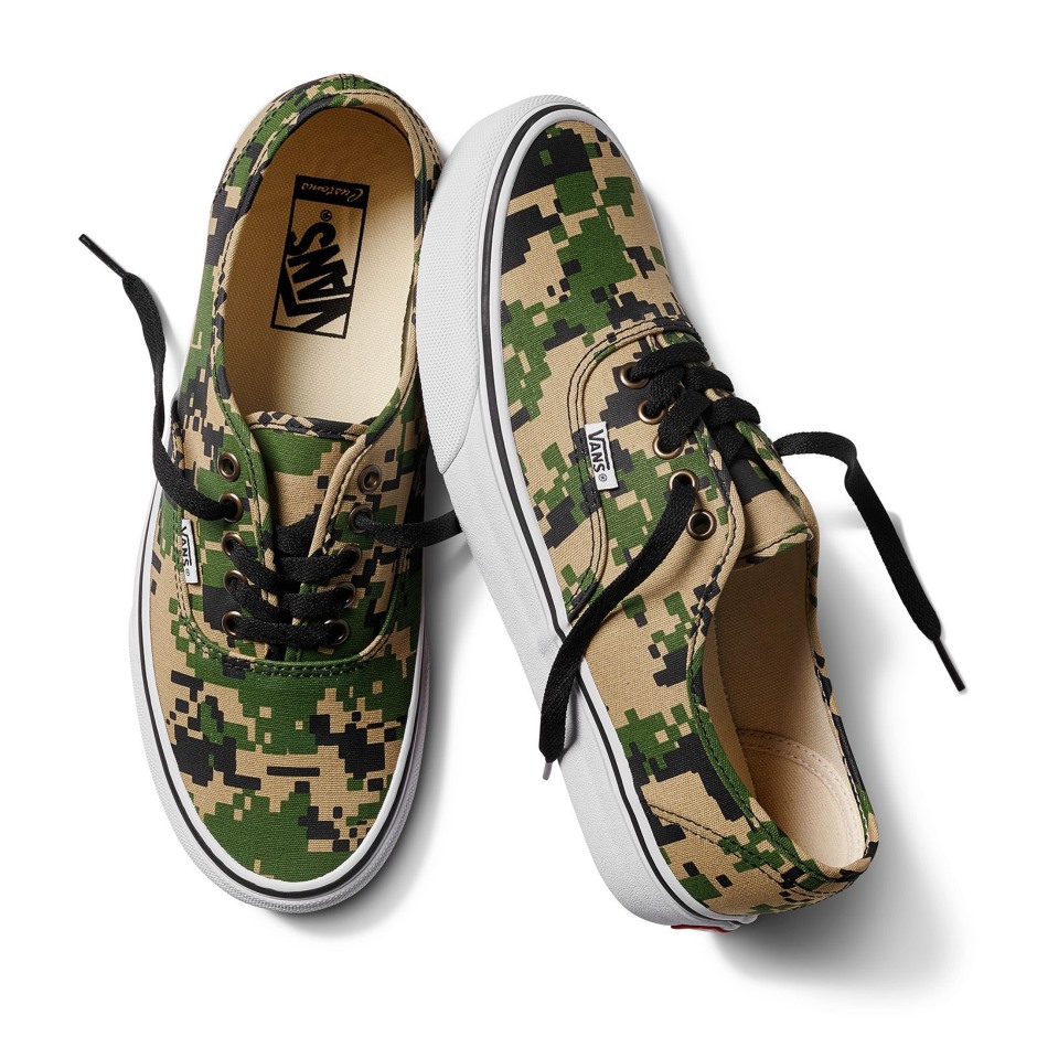 Vans Customs Pixel Camo אותנטי