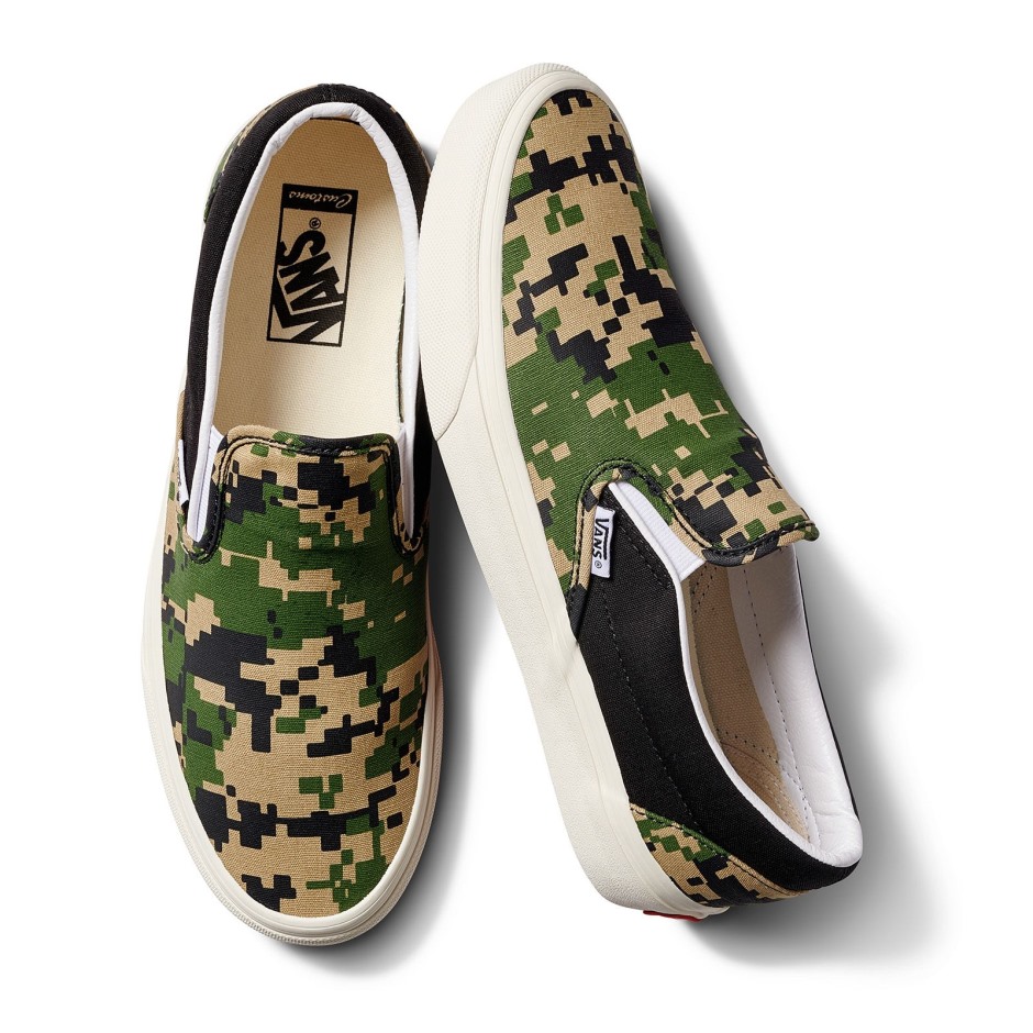 טנדר מכס פיקסל Camo Slip-on