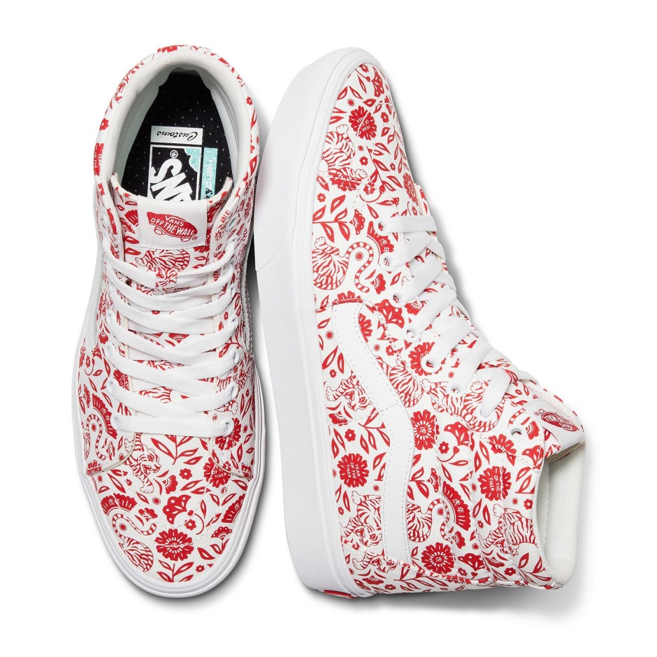 שנת מכס טנדרים של הנמר Comfycush Sk8-hi
