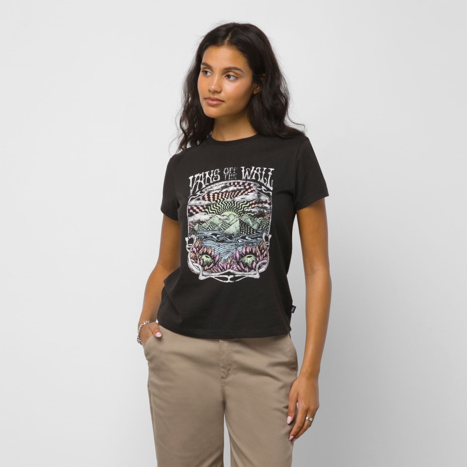 T-shirt Vans Fieldtripz Crew שחור