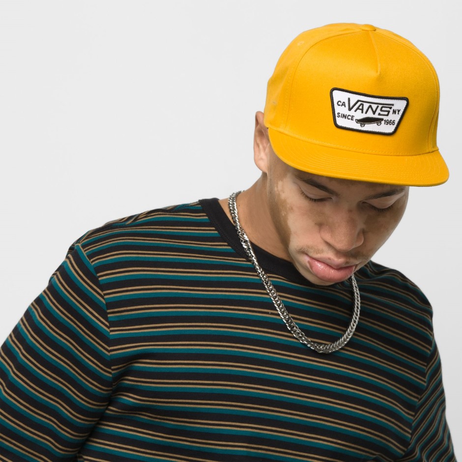 טנדרים כובע Snapback מלא תיקון צהוב זהוב