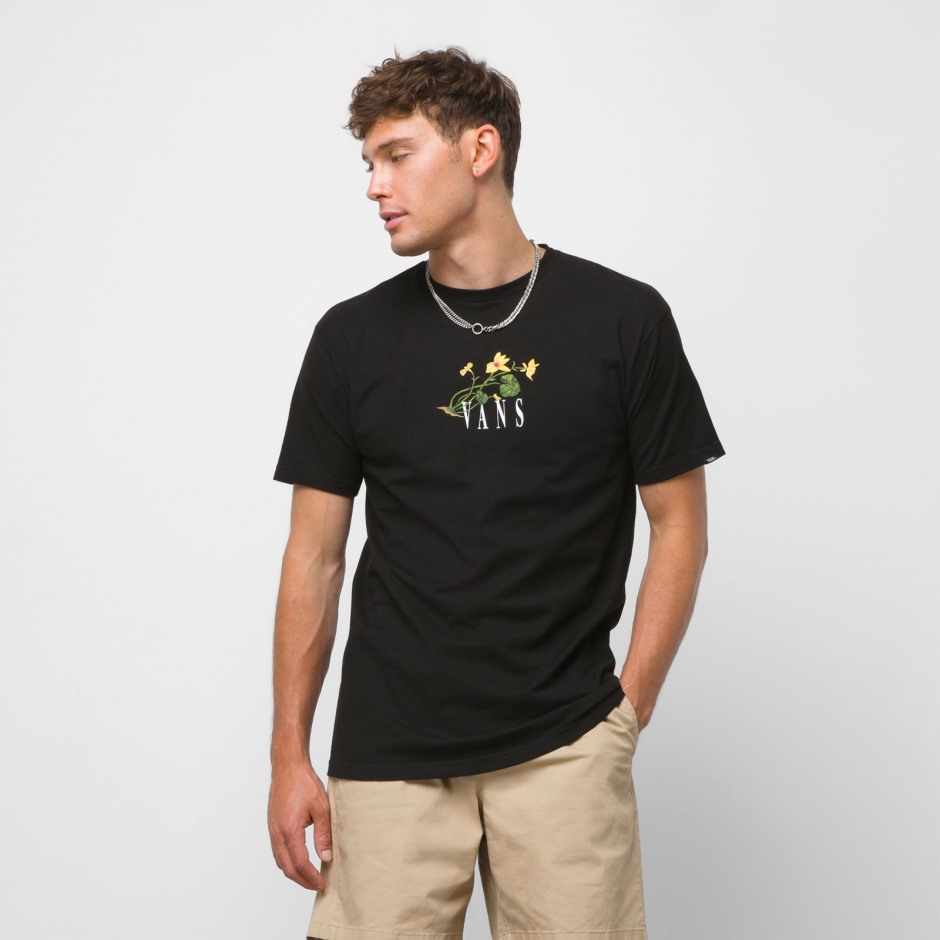 Vans Greener Grounds חולצת טריקו שחורה
