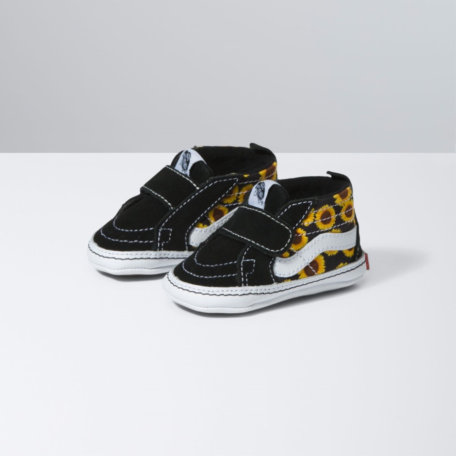 Vans Infant Sk8-hi עריסה חמניות שחור-צהוב