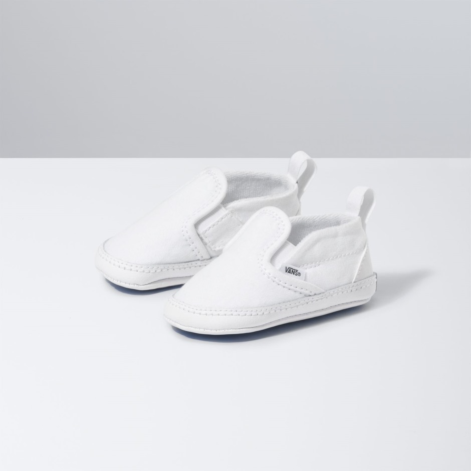 Vans Infant Slip-on V עריסה אמיתי לבן-אמת לבן