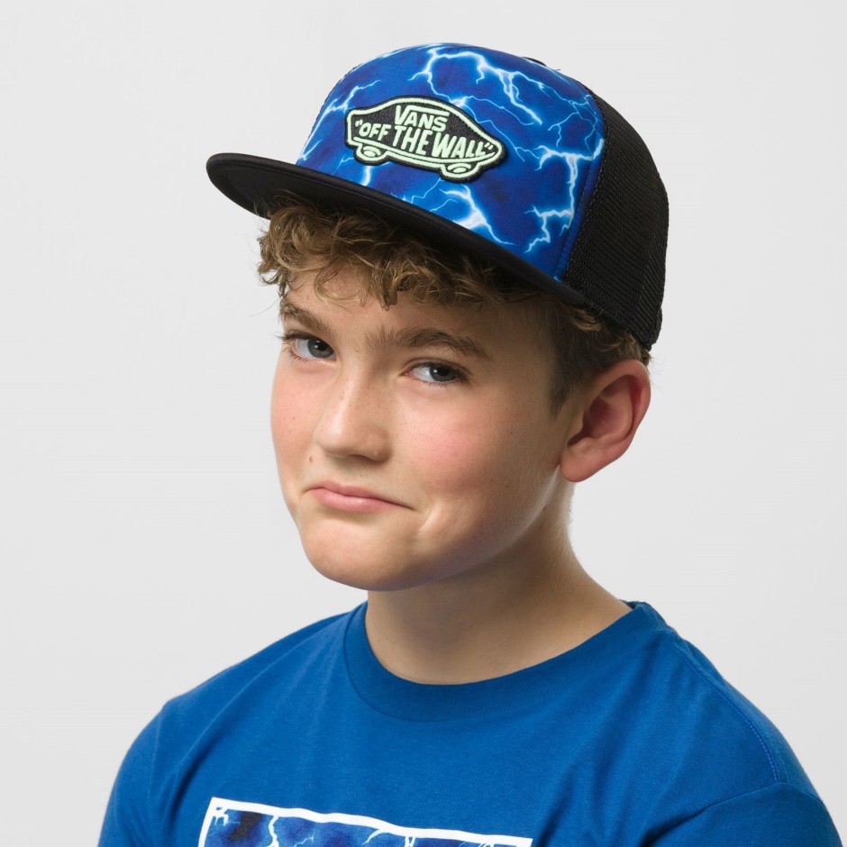 Vans Kids Classic Patch Truer פלוס כובע אמיתי כחול-לבן