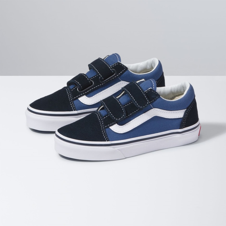 Vans Kids Old School V נייבי-true White