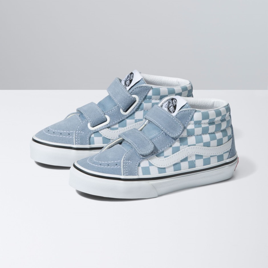 Vans Kids Sk8-mid הוצאה מחודשת V Ashley Blue