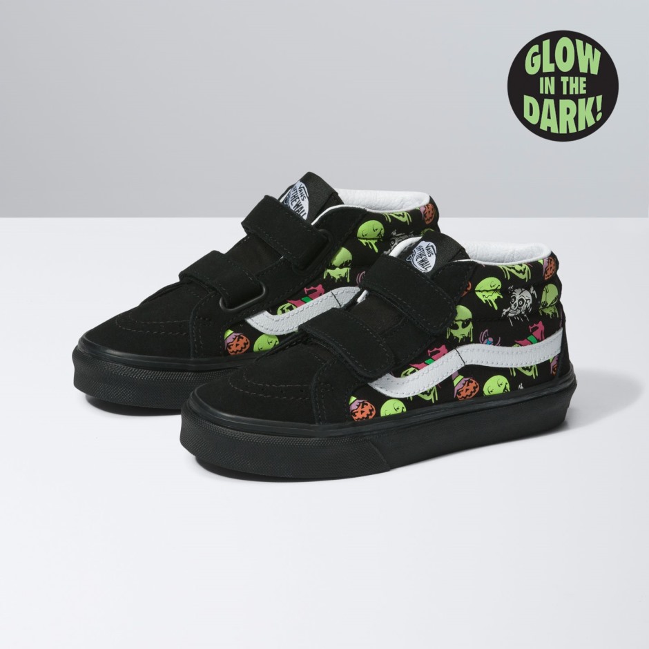 Vans Kids Trippy Drip Glow Sk8-mid Resution V Black