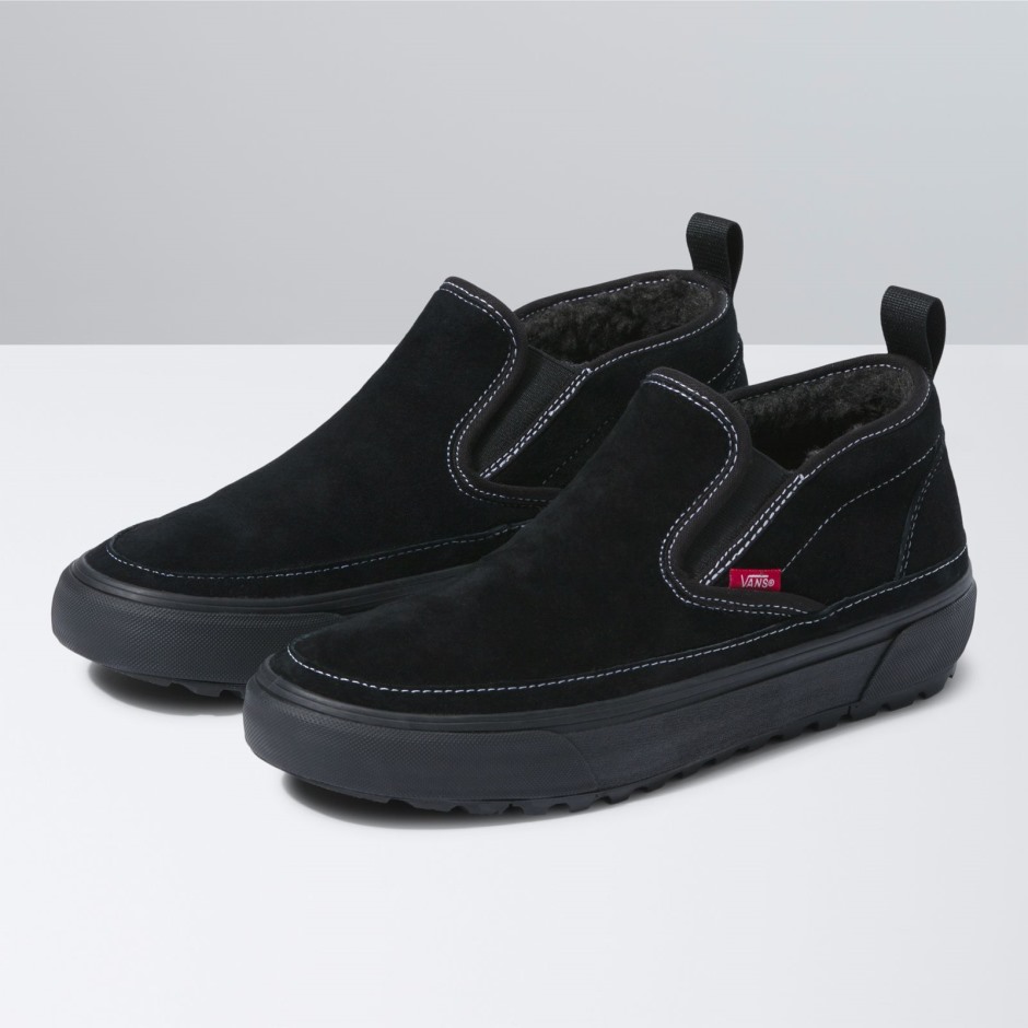 טנדרים Mid Slip Mte-1 שחור-שחור-זמש