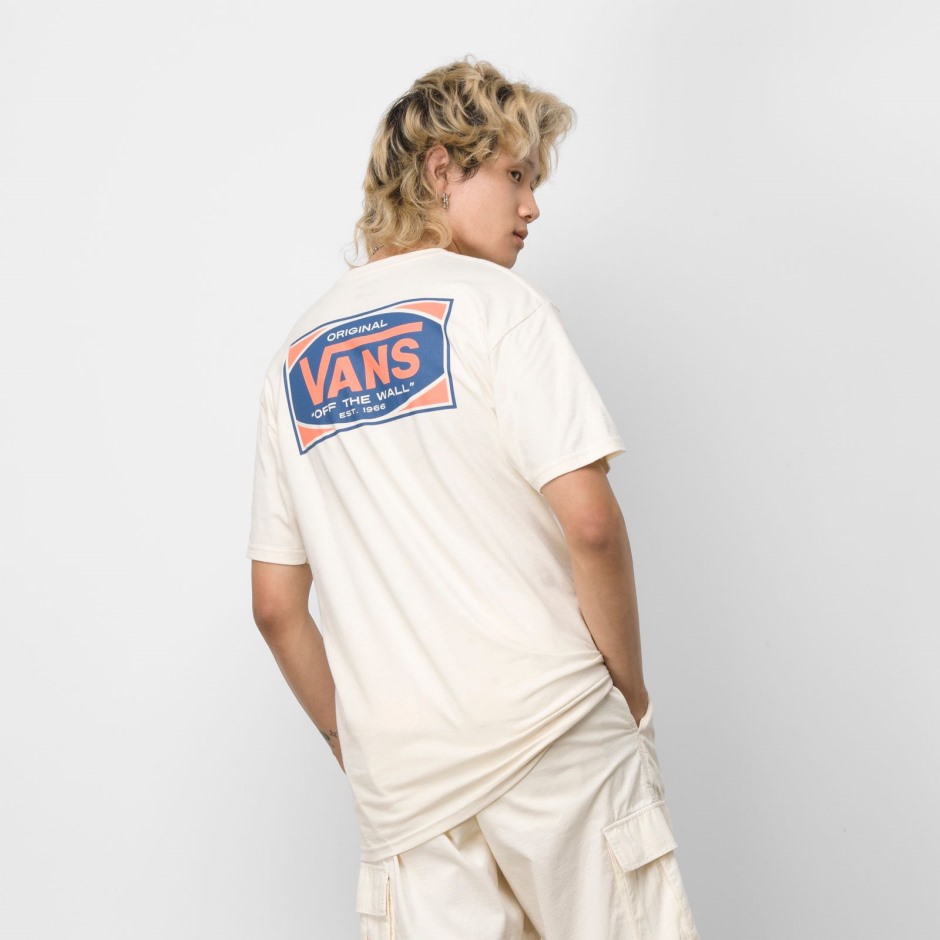 Vans Og עידן חולצת טריקו לבן עתיק