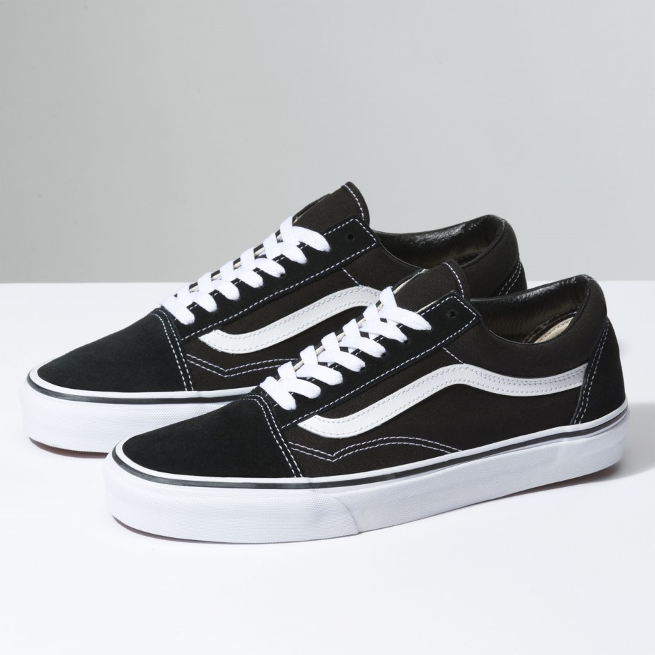 Vans Old School גברים שחור ולבן