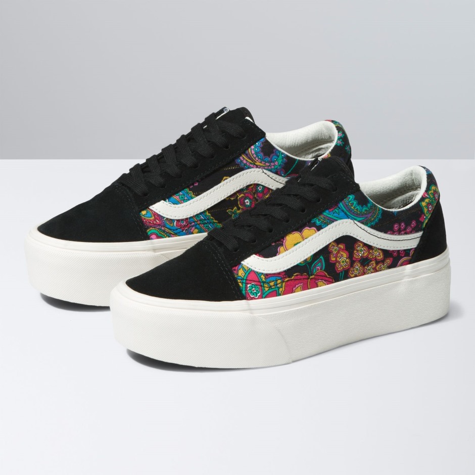 Vans Old School Stackform פייזלי בלום שחור