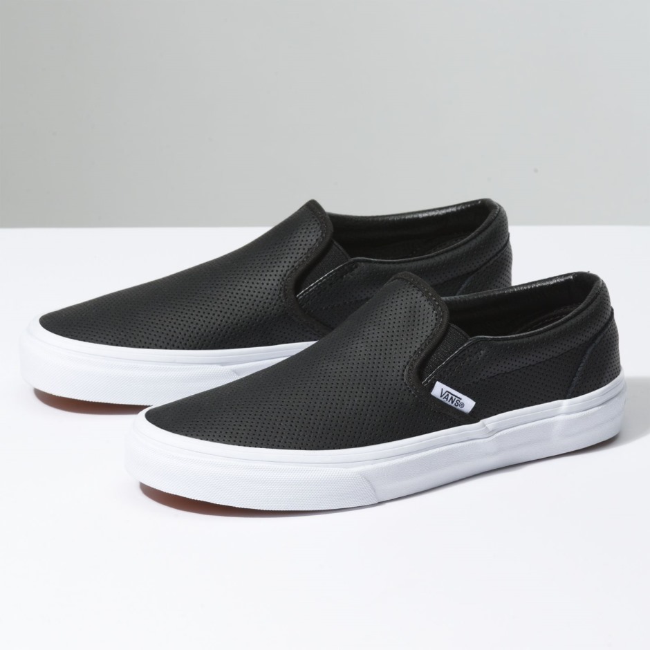 Vans Perf עור סליפ-און שחור