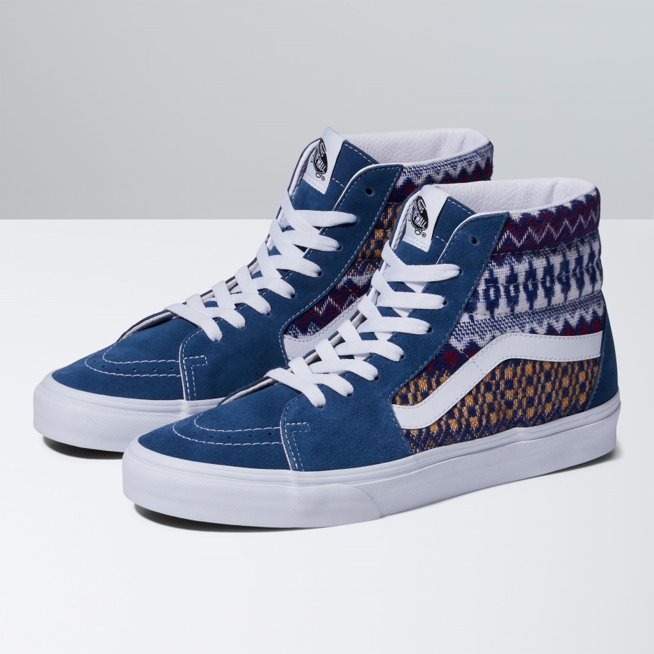 טנדרים Sk8-hi Fair Isle Blue-multi