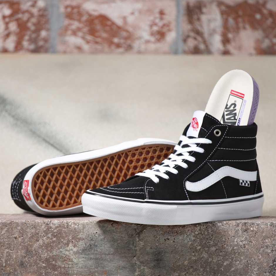 Vans Skate Sk8-hi שחור-לבן