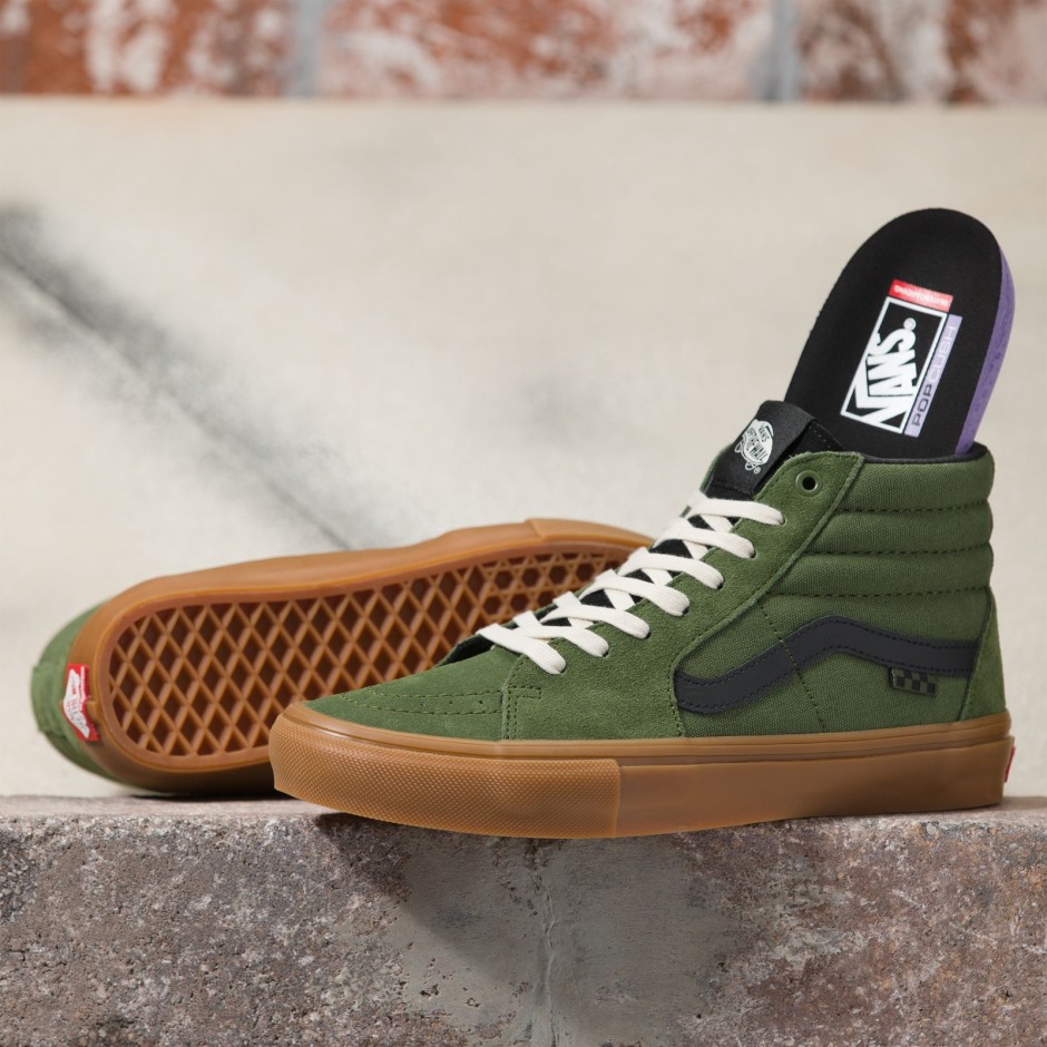 טנדר סקייט Sk8-hi Green-gum