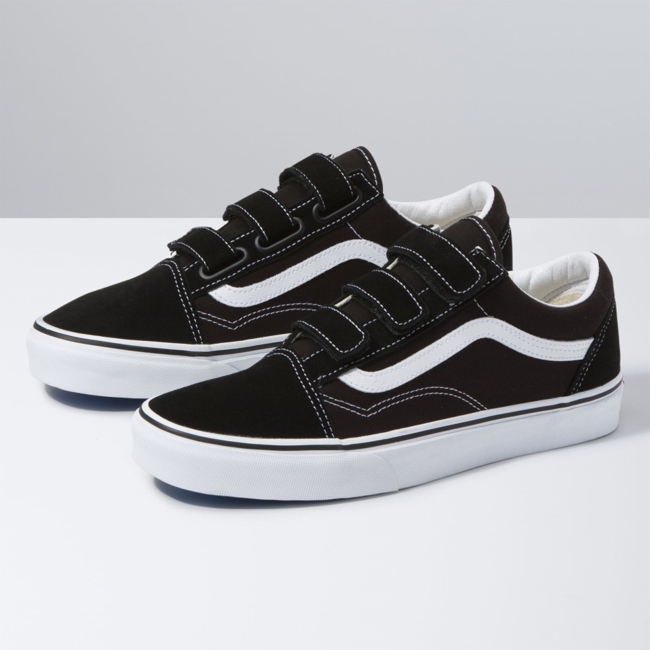 Vans זמש Bd Old School V שחור-לבן אמיתי