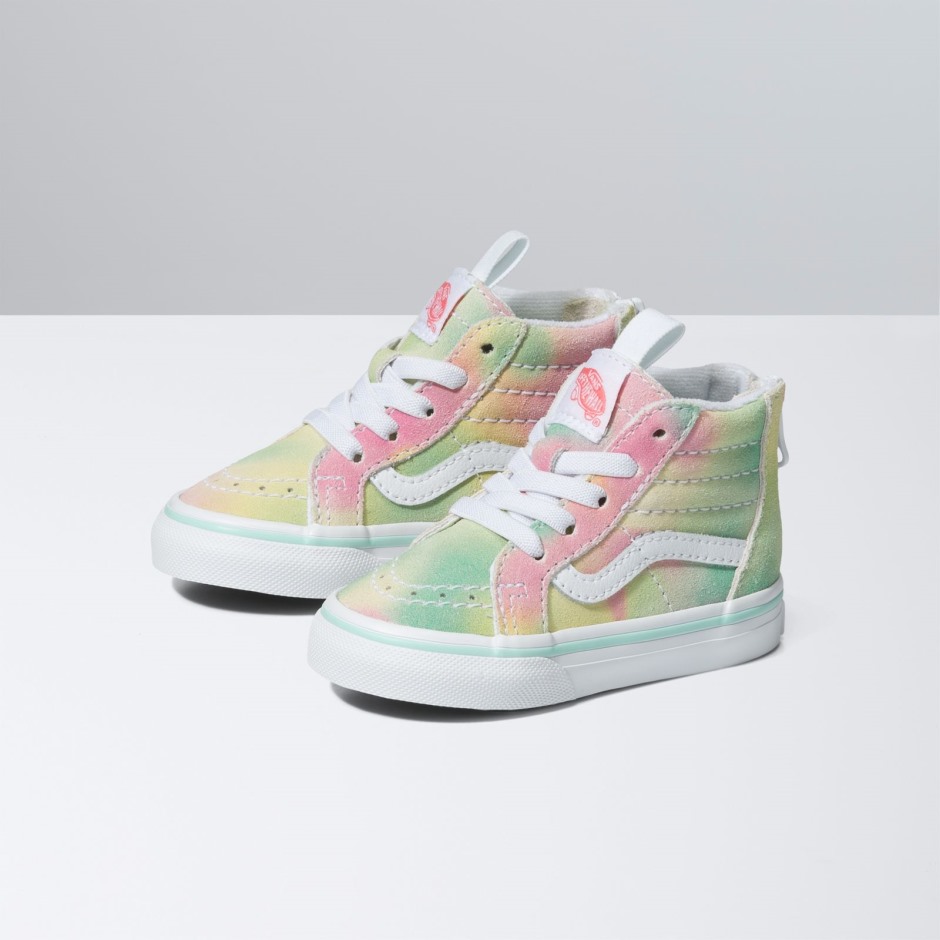 טנדרים לפעוט קשת זמש Sk8-hi Zip פסטל מולטי
