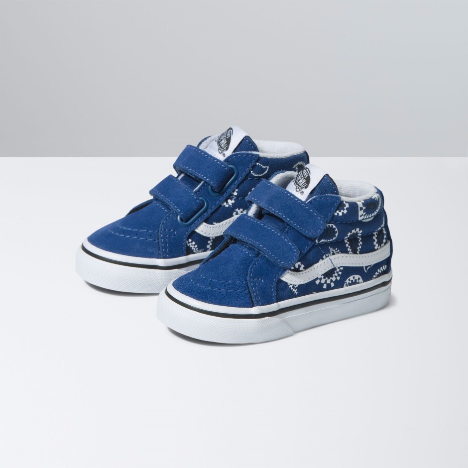 Vans Toddler Sk8-mid Edition V Check Paisley Navy