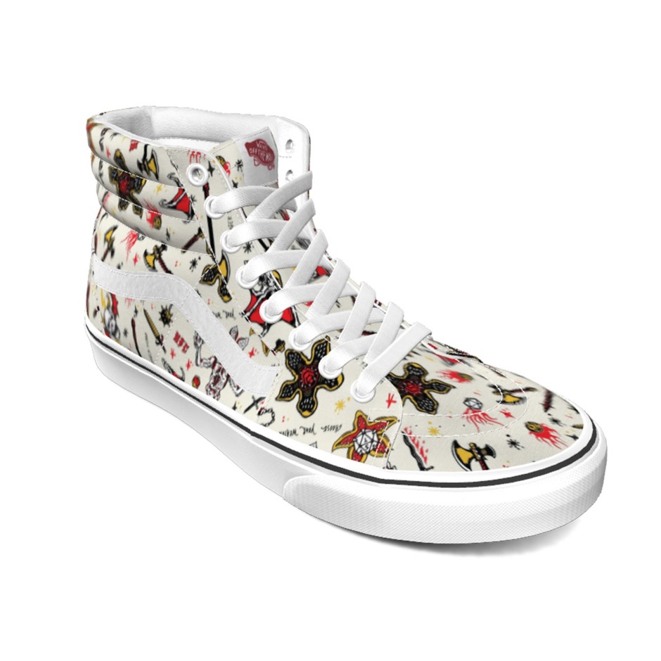 Vans X Stranger Things Customs Hellfire Club Sk8-hi