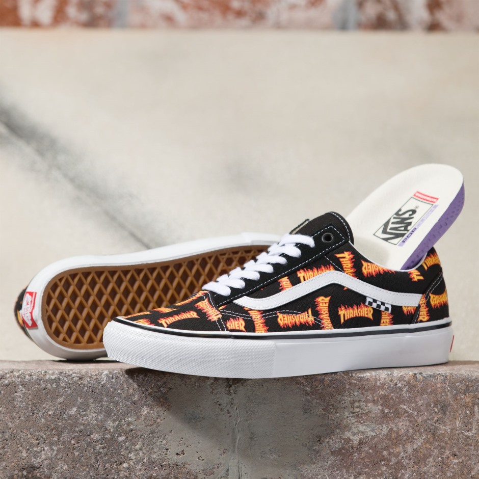 Vans X Thrasher Skate Old School Black-multi