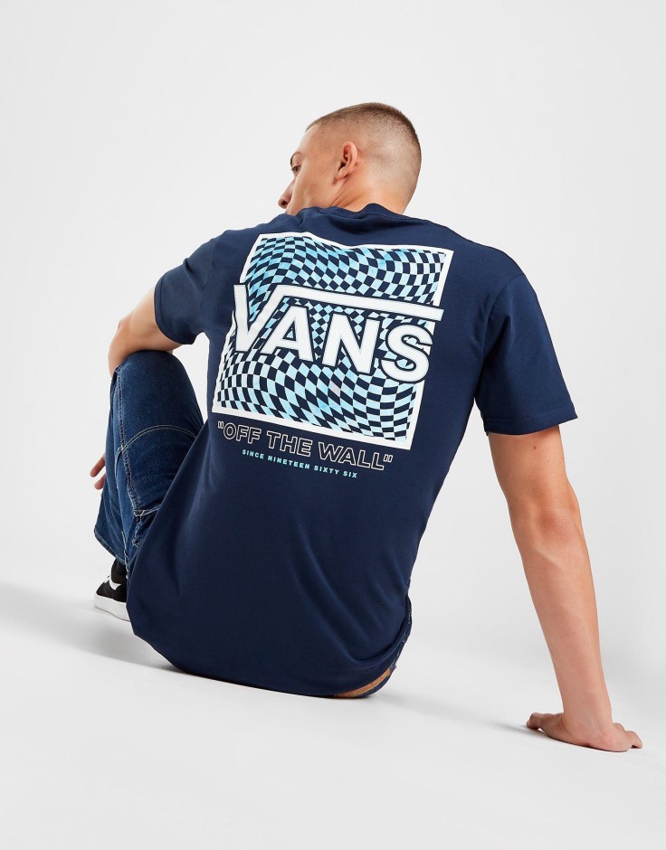 Vans חולצת טריקו גלי כחולה