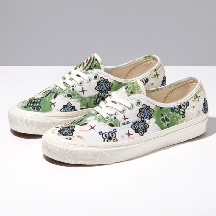 Vans Anaheim Factory Mixed Mosaic Authenic 44 Dx Mixed פסיפס ירוק בהיר