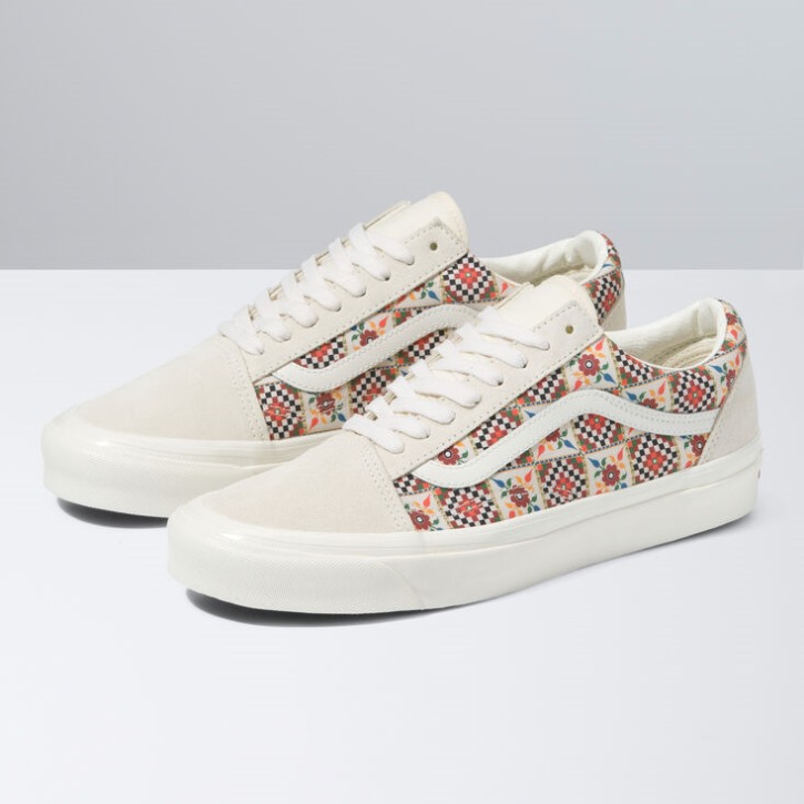 Vans Anaheim Factory Old School 36 Dx עתיק לבן