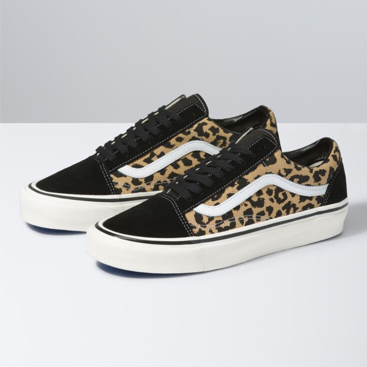 Vans Anaheim Factory Old School 36 Dx נמר שחור-שיזוף