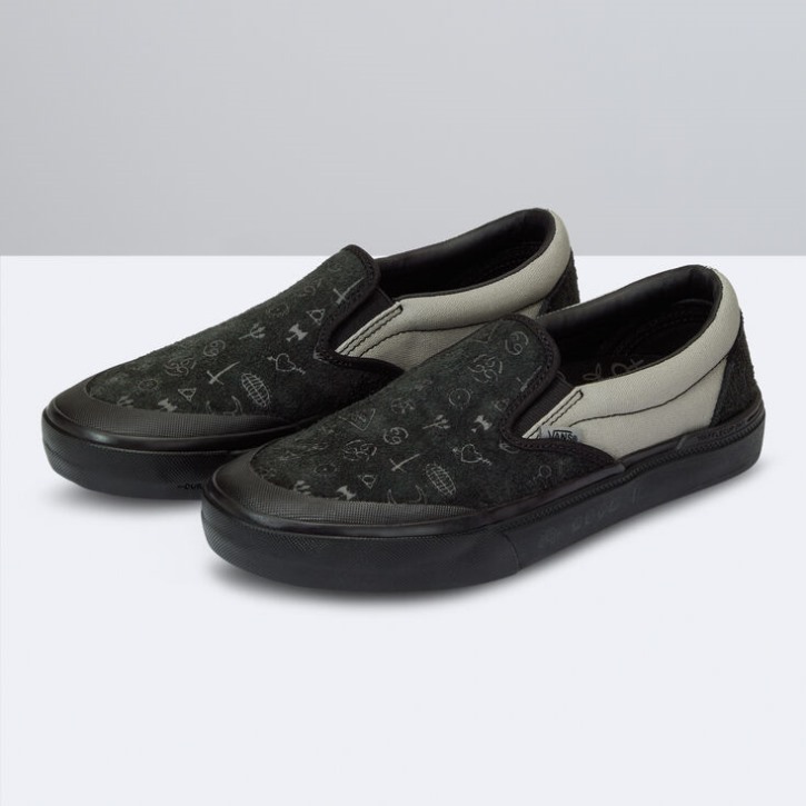 Vans Bmx Slip-on פולחן שחור-אפור