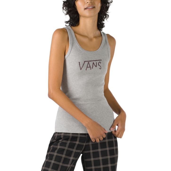 Vans Breana Rib Tank מלט אברש