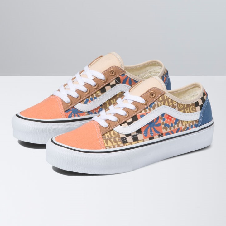 Vans Camp Positive Old School מחודד לבן מולטי אמיתי