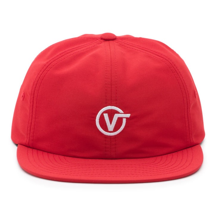 Vans Circle V כובע רוכב מרוץ אדום