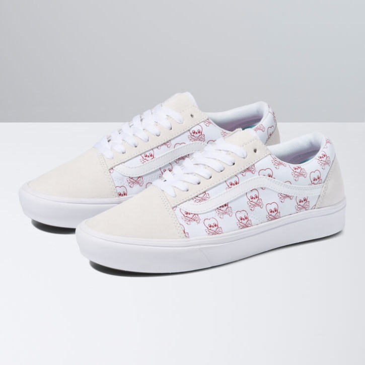 Vans Coldhearted Comfycush Old Skool אמיתי לבן-אמת לבן