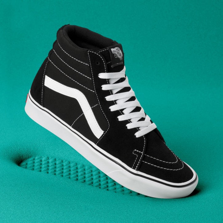 Vans Comfycush Sk8 Hi שחור-לבן אמיתי