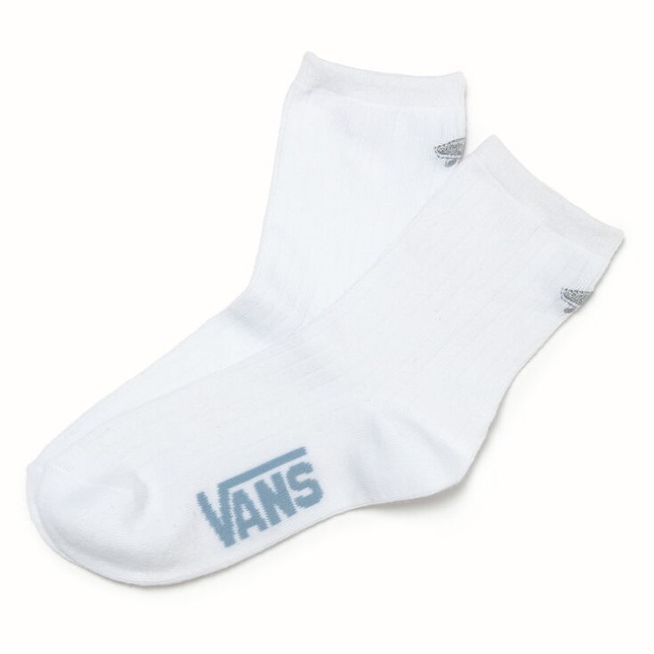 Vans Kickin It Crew Socks 6.5-10 1pk White-ashley Blue