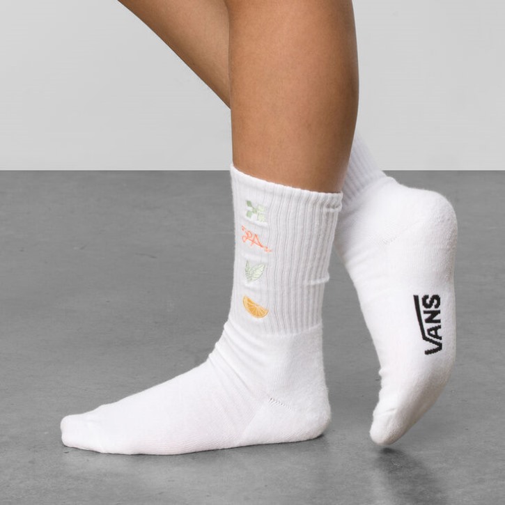 Vans Lizzie Armanto Crew Sock לבן