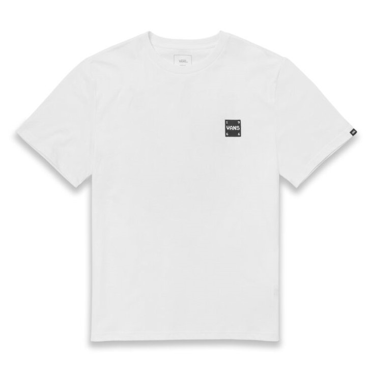 חולצת טריקו לבנה עם לוגו כניסה ל-vans