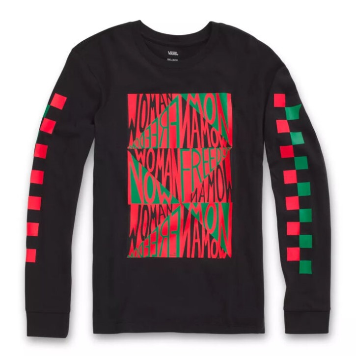 Vans Moma Ringgold חולצת טריקו עם שרוולים ארוכים Moma Faith Ringgold