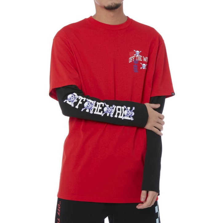 T-shirt טריקו עם שרוולים בשכבות של טנדרים חדשה בסיכון גבוה