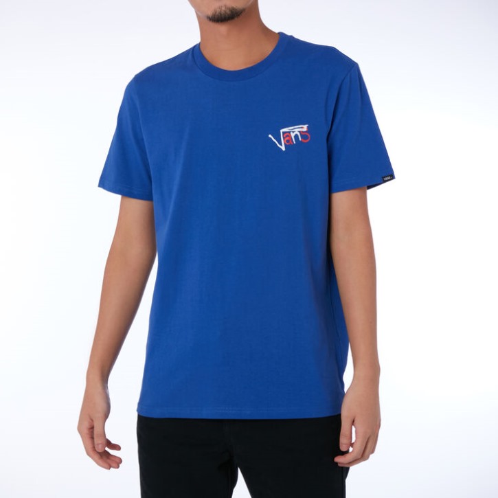 Vans Otw Art Collection Fivemonker חולצת טריקו אולטרה-מארין עמוקה