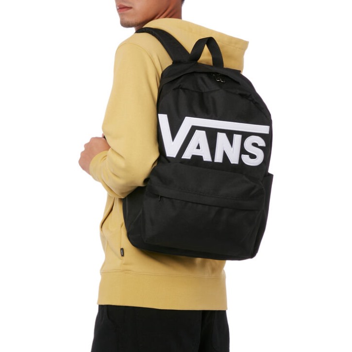 Vans Old Skool Drop V תיק גב שחור-לבן