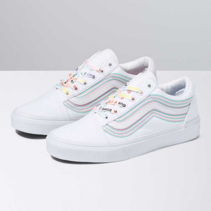 Vans Pride Old School לבן-אמת לבן
